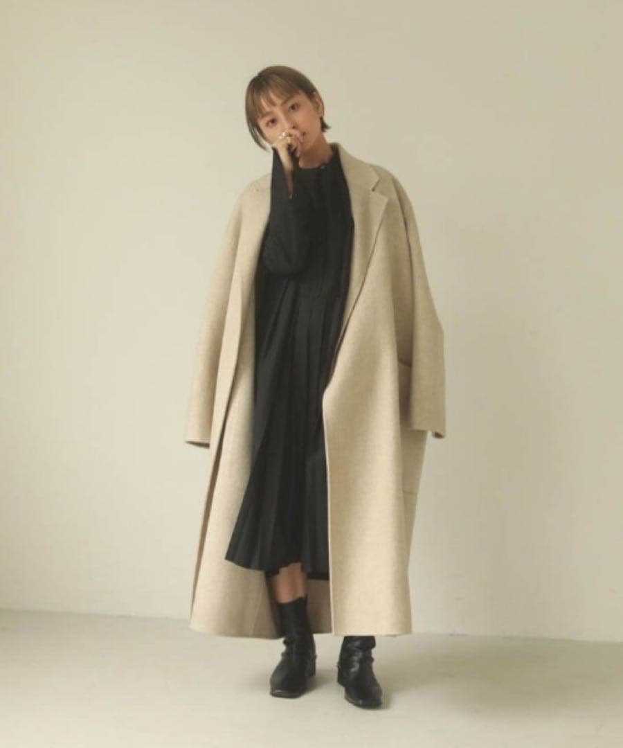 todayful ウールオーバーコート