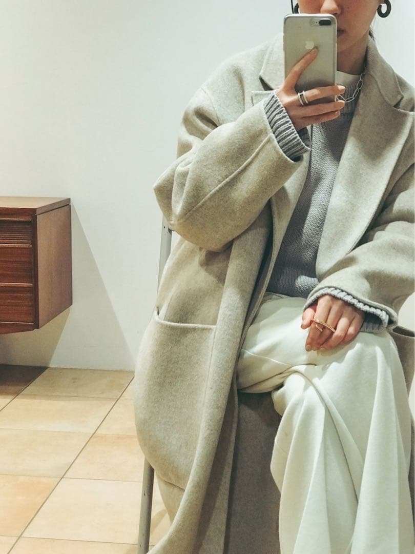 todayful ウールオーバーコート