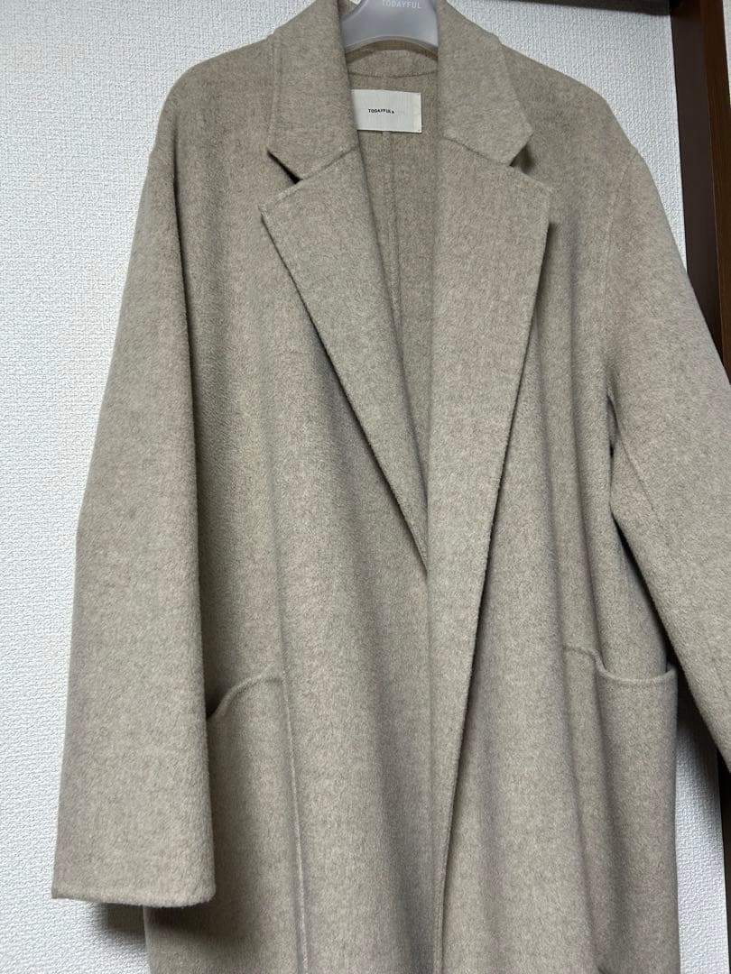 todayful ウールオーバーコート