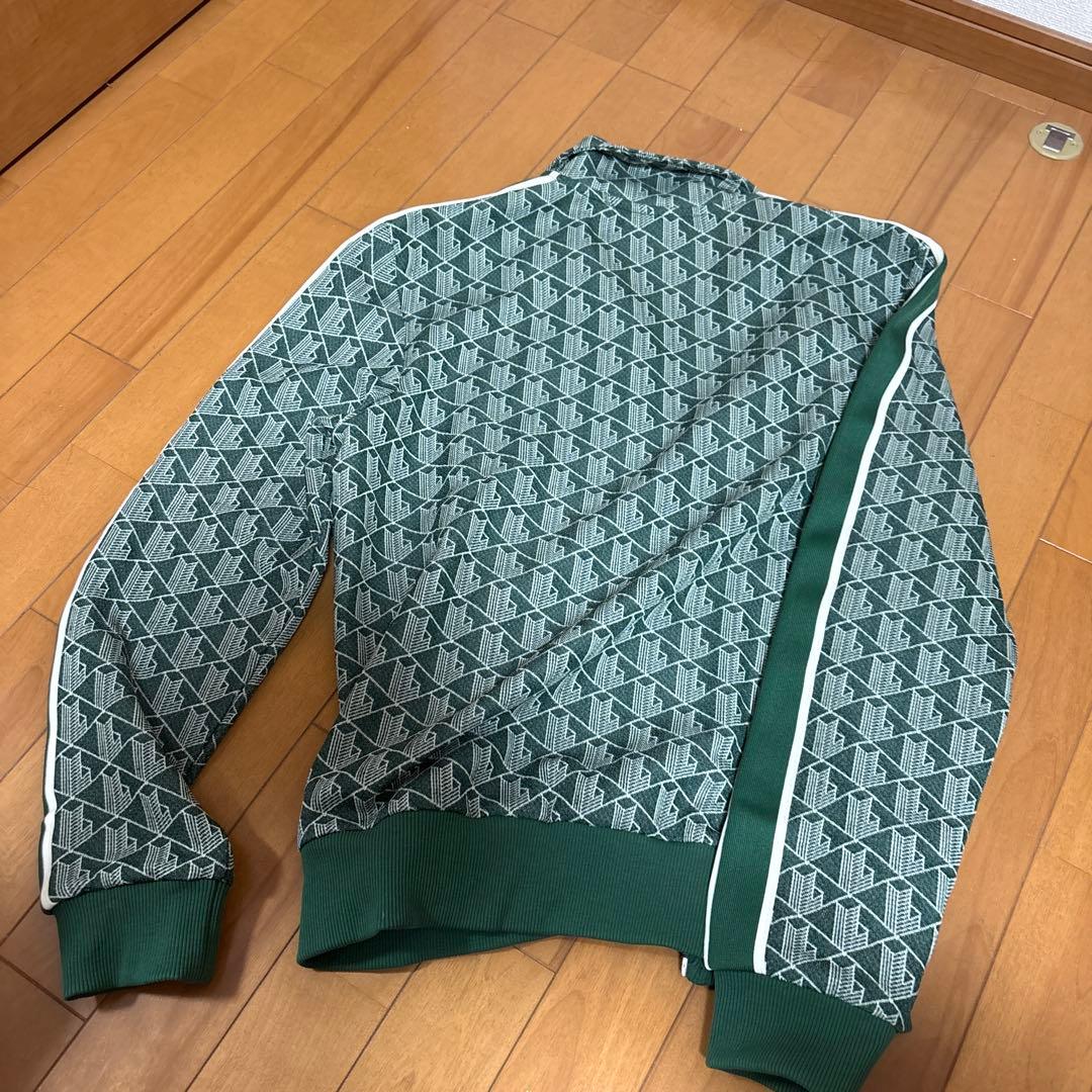 Lacoste 幾何学模様 トラックジャケット グリーン