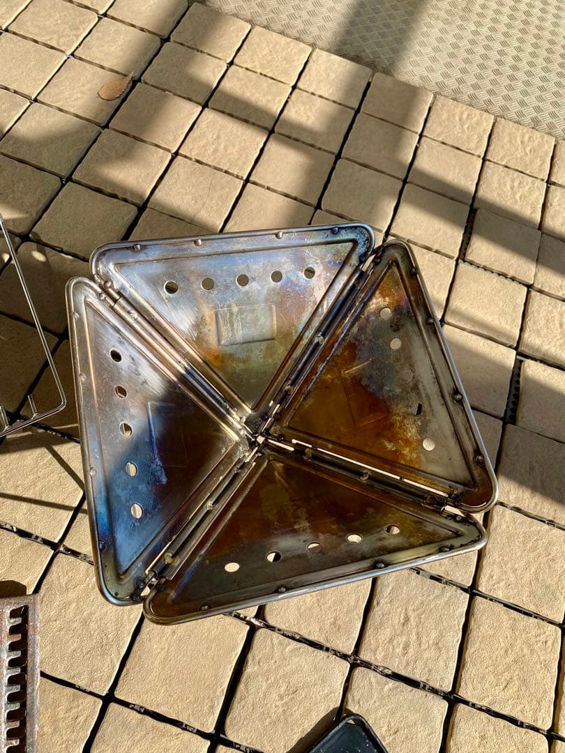 ちょこれーと スノーピーク 折りたたみ式焚き火台 S ステンレス製