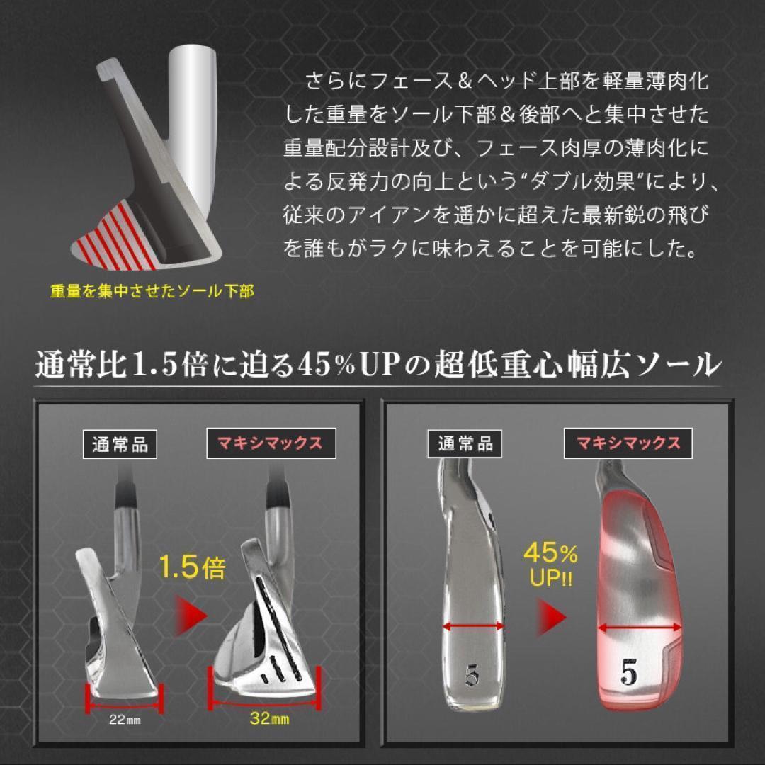 ★誕生★ドラコン日本一遺伝子で2番手飛ぶ! マキシマックス アイアン 三菱W飛匠