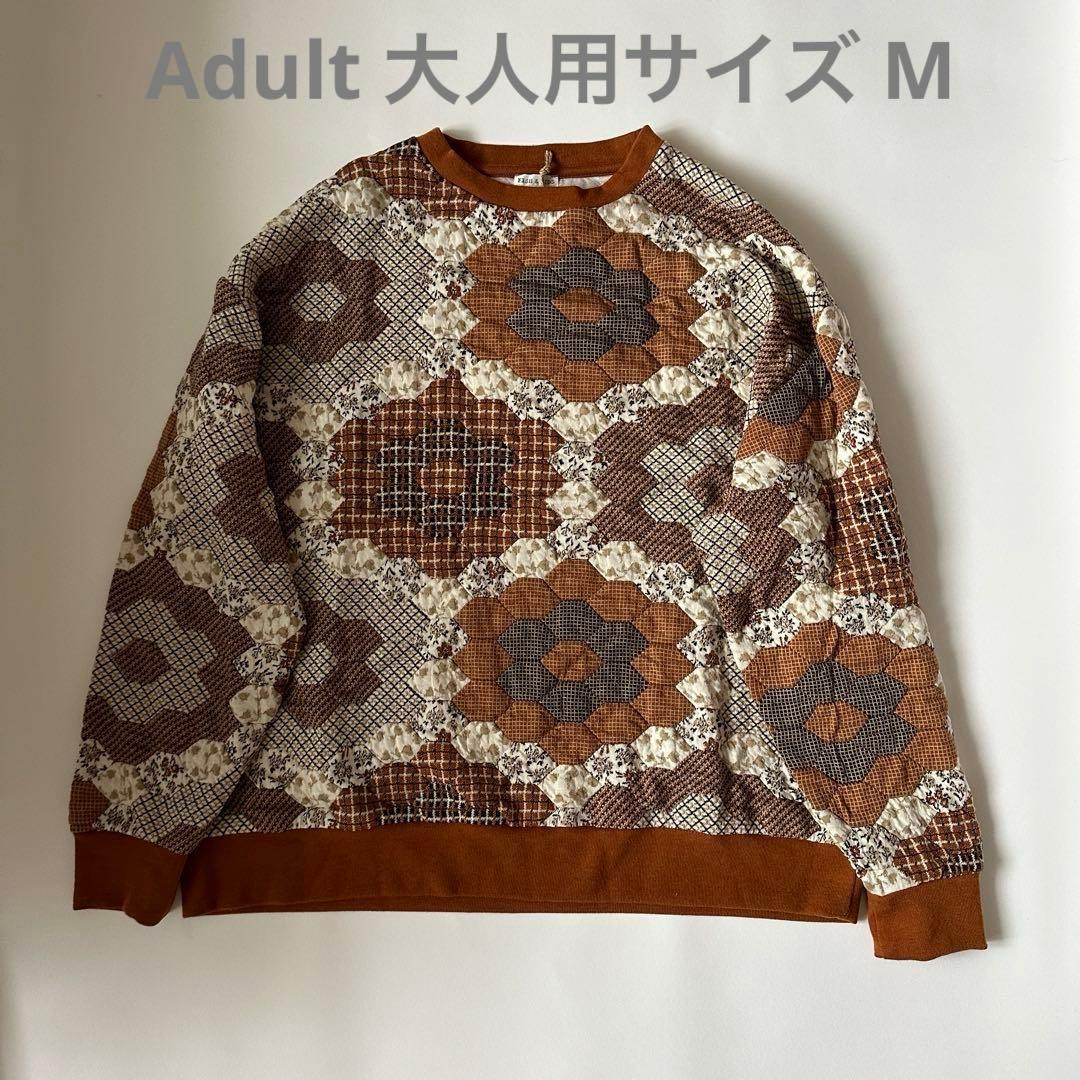 新品未使用 Fish&Kids PATCHWORK SWEATER Adult