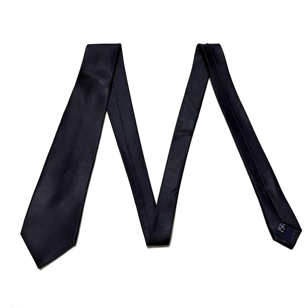 ドレイクス　ネクタイ　ダークネイビー　無地　ソリッド　50オンス　美品