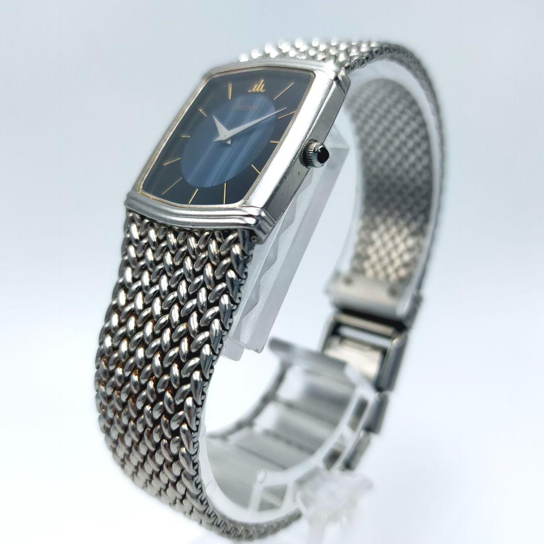 【外装美品】SEIKO クレドール 天然石文字盤 スクエア 不動品 24時間発送