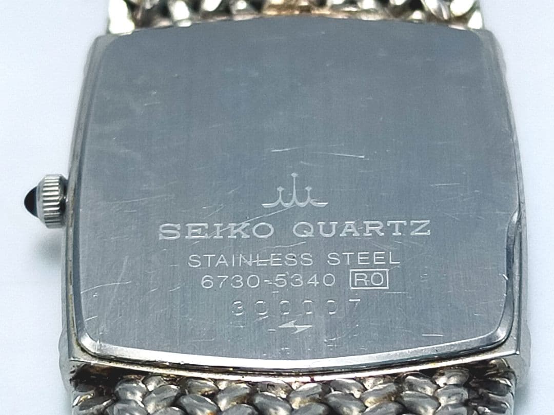 【外装美品】SEIKO クレドール 天然石文字盤 スクエア 不動品 24時間発送