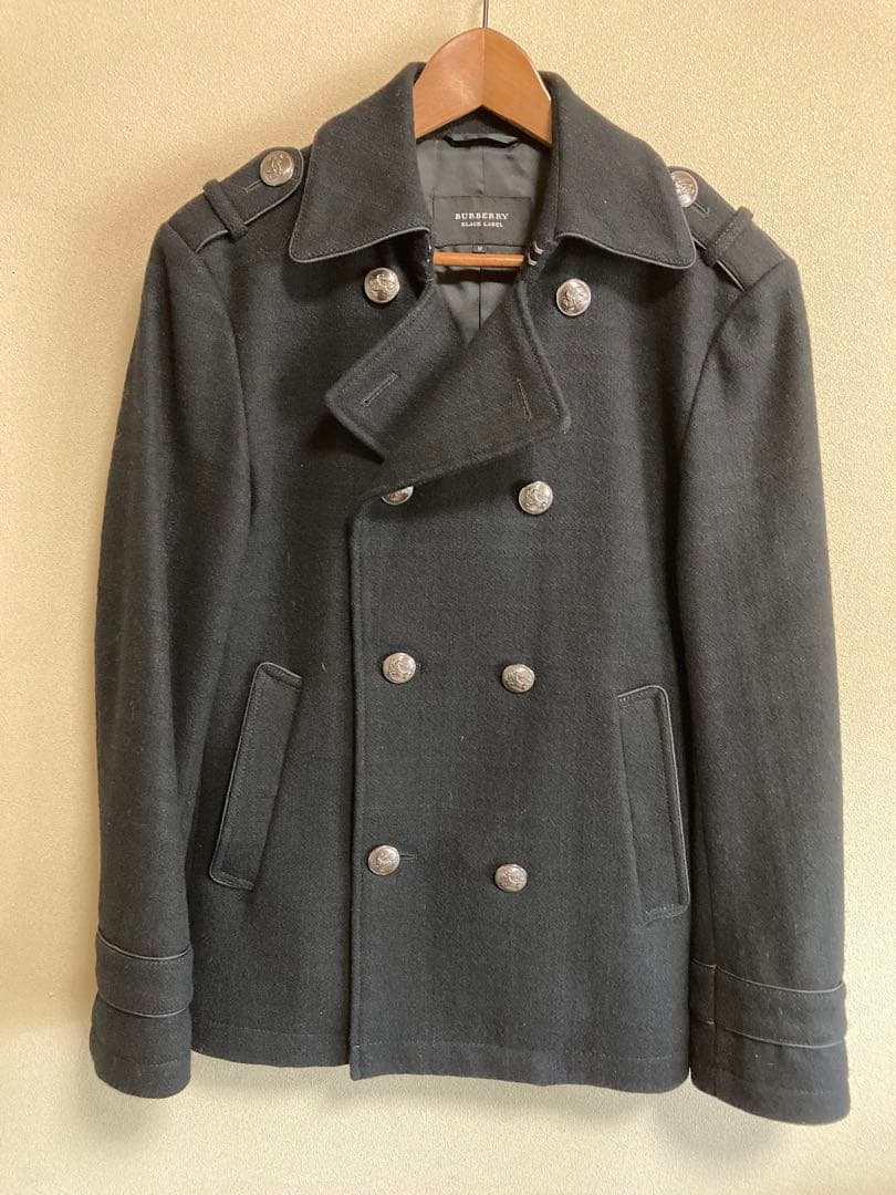 BURBERRY BLACKLABEL ピーコート黒