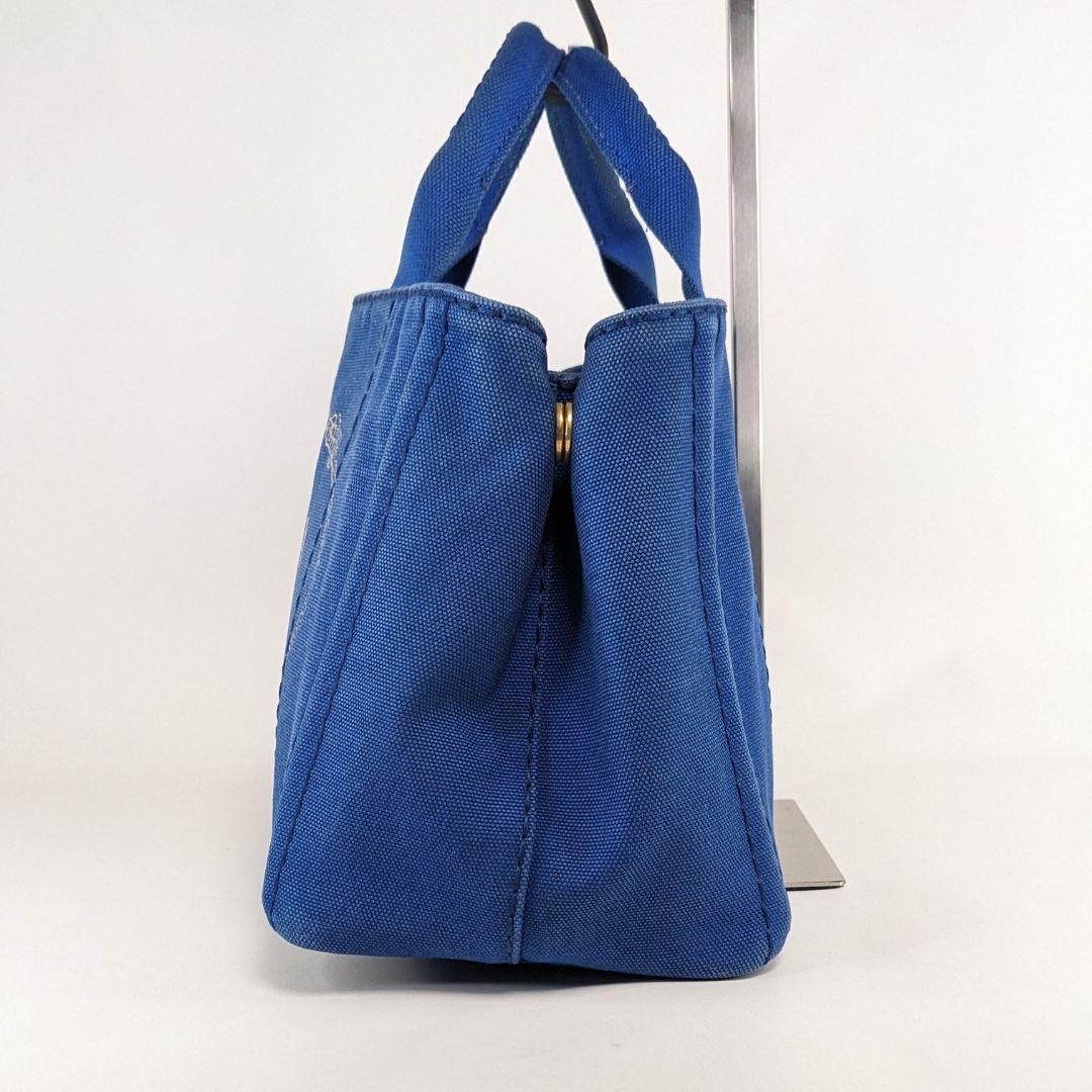 プラダ　カナパ　ハンドバッグ　トートバッグ　ジャガード　ロゴ　キャンバス