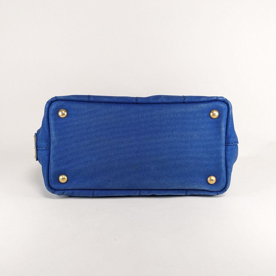 プラダ　カナパ　ハンドバッグ　トートバッグ　ジャガード　ロゴ　キャンバス