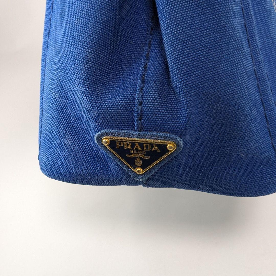 プラダ　カナパ　ハンドバッグ　トートバッグ　ジャガード　ロゴ　キャンバス