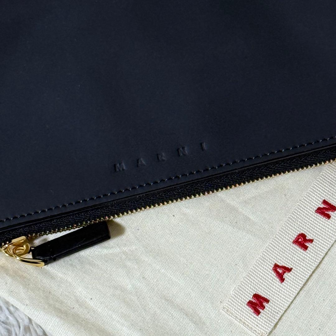 ⭐️新品未使用⭐️　MARNI　マルニ　長財布　ダブルスナップ　二つ折り　金金具