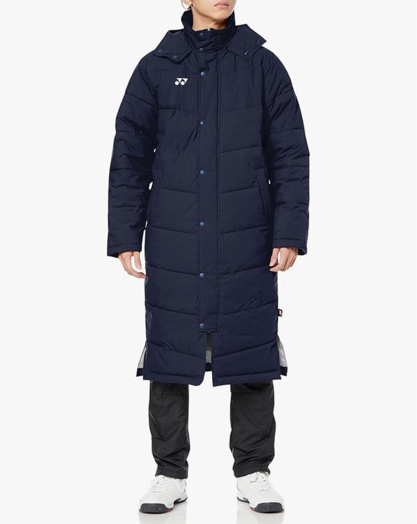 YONEX ネイビー ロングコート 90073 Ｌサイズ