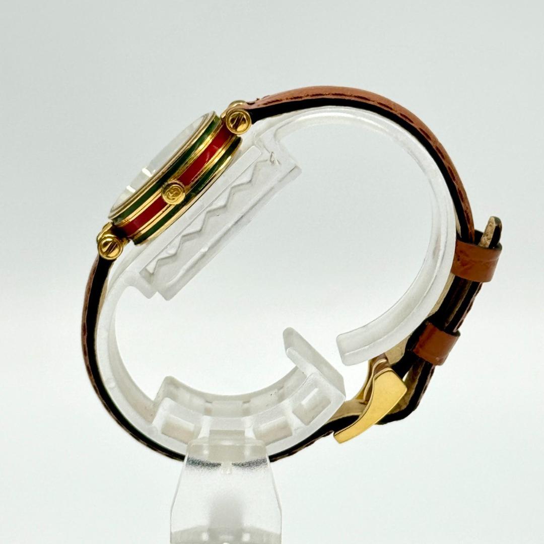 稼働品 GUCCI グッチ 腕時計 シェリーライン アイボリー文字盤 箱付き