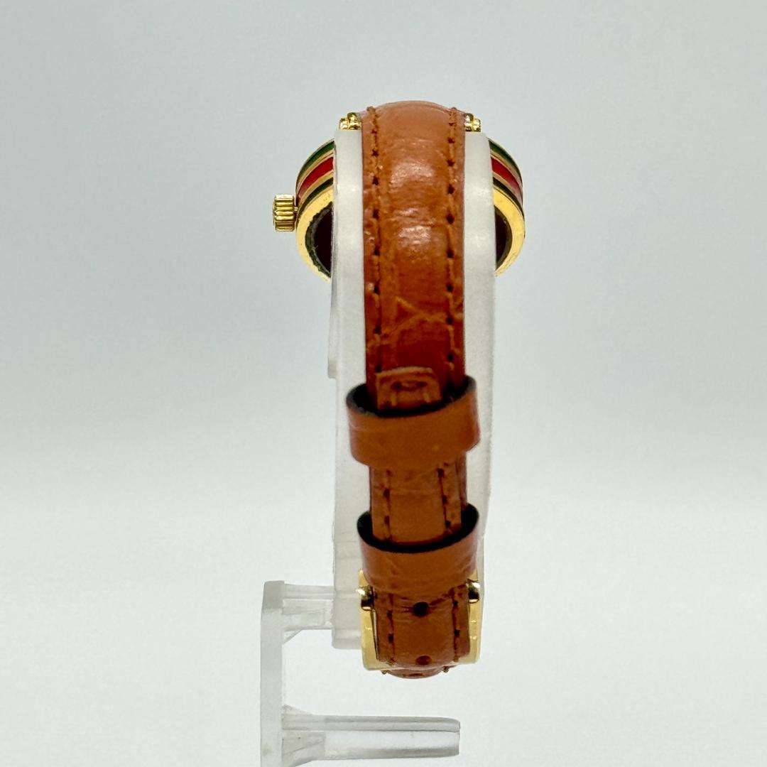 稼働品 GUCCI グッチ 腕時計 シェリーライン アイボリー文字盤 箱付き