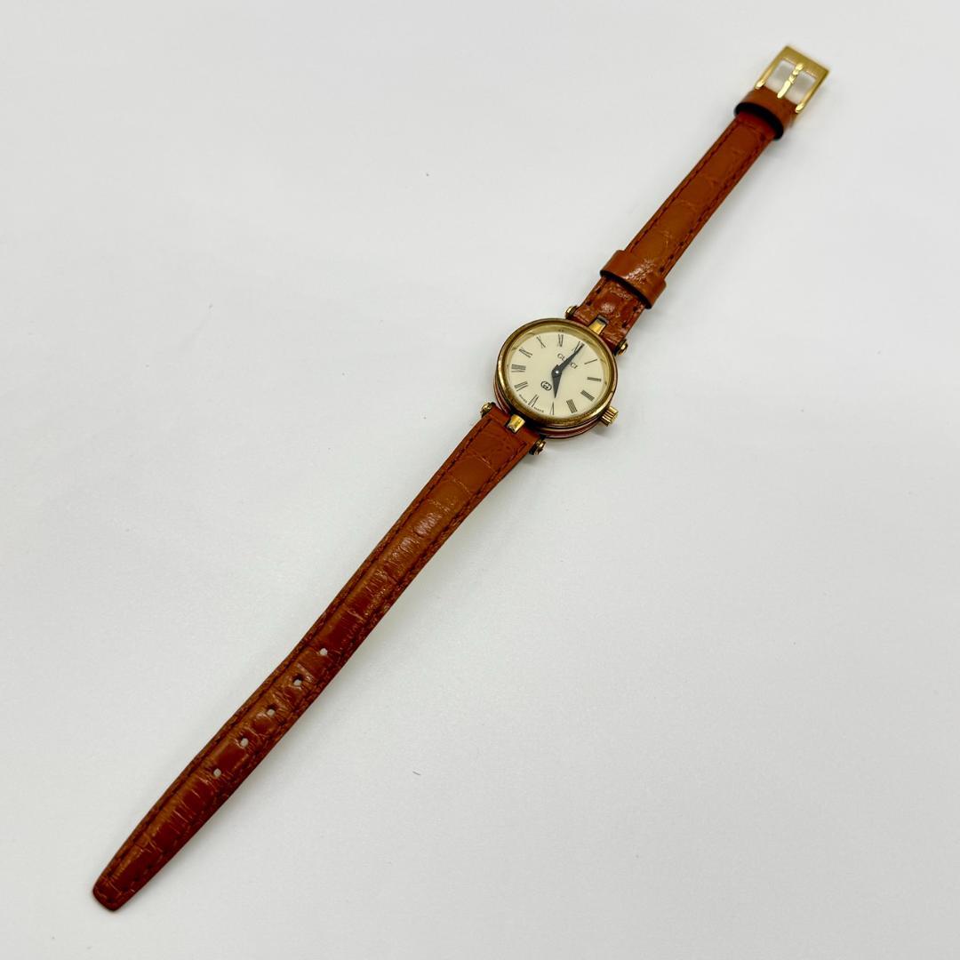 稼働品 GUCCI グッチ 腕時計 シェリーライン アイボリー文字盤 箱付き