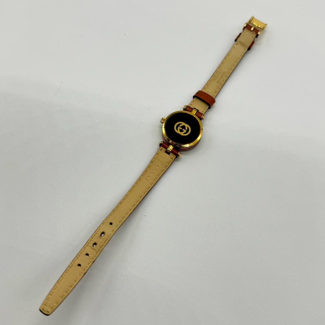 稼働品 GUCCI グッチ 腕時計 シェリーライン アイボリー文字盤 箱付き