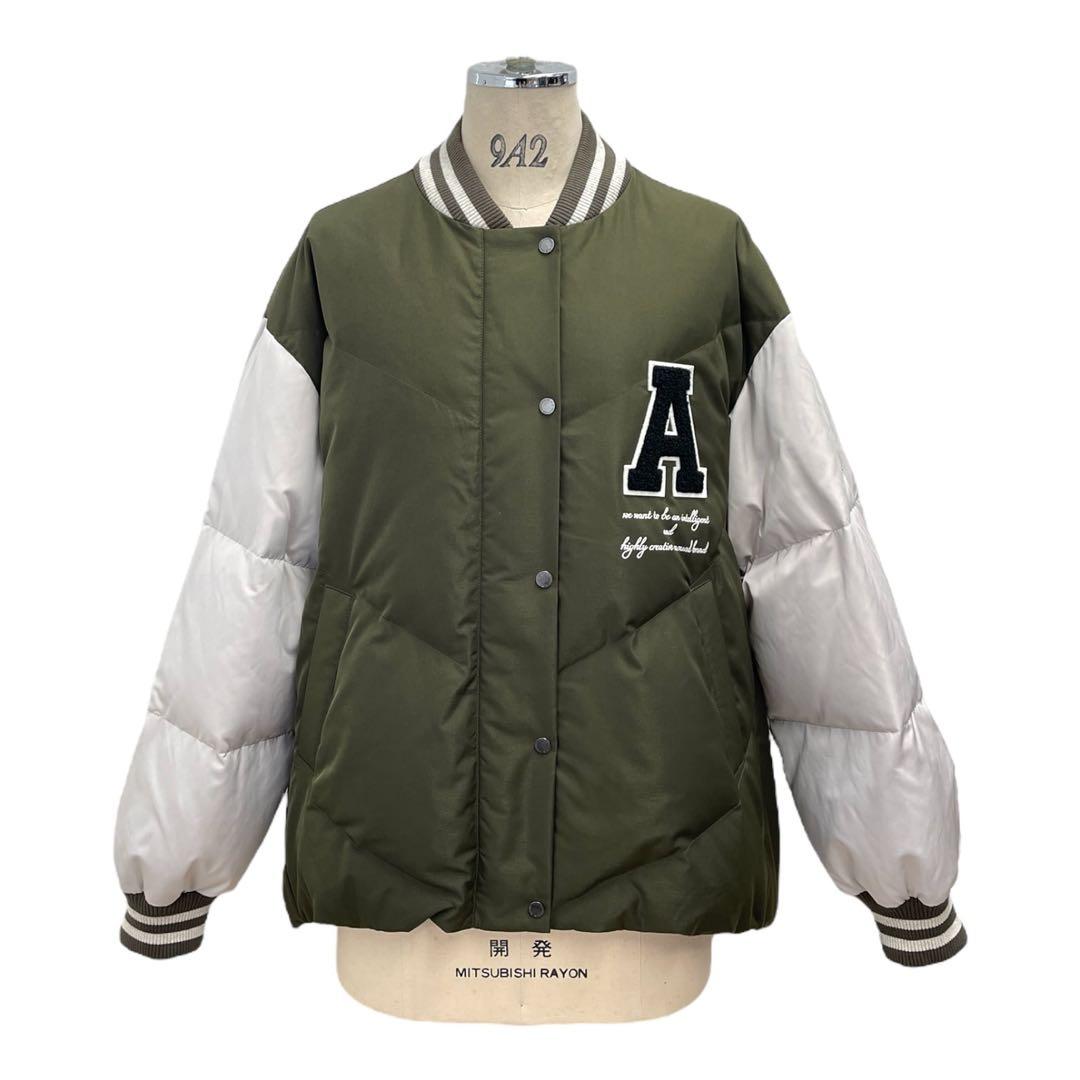 最終値下げ★美品★ayane★スタジャン★カーキ