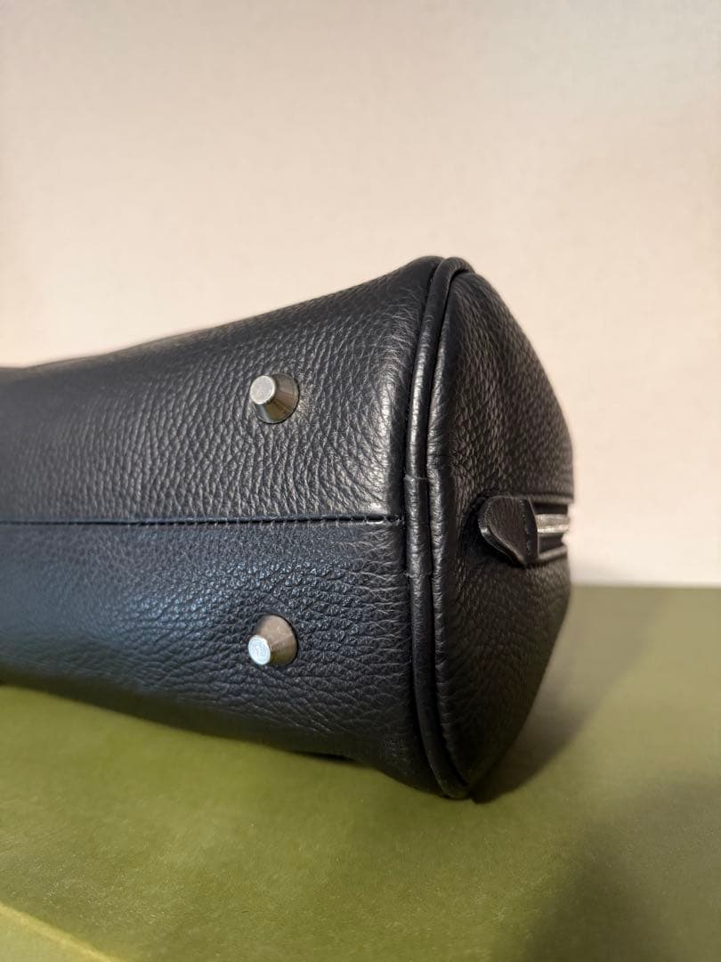 CHRISTIAN VILLA ブラック ミニボストンバッグ