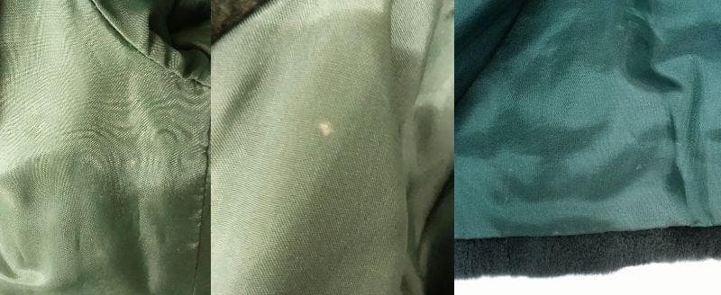 MG　Sable　毛皮　染めコート　ヌートリア？　ダークグリーン 　ハーフコート