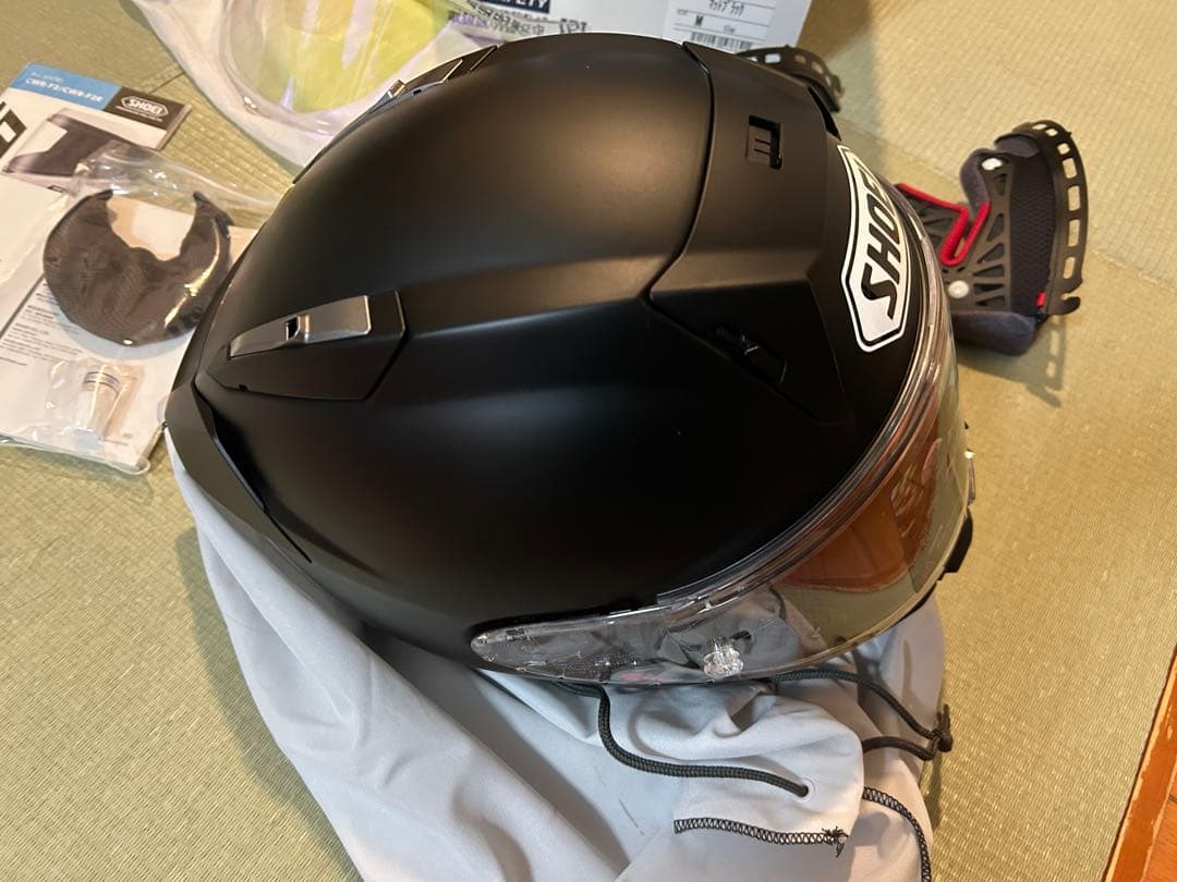 shoei x-fifteen・マットブラック、Mサイズ・オプション付き