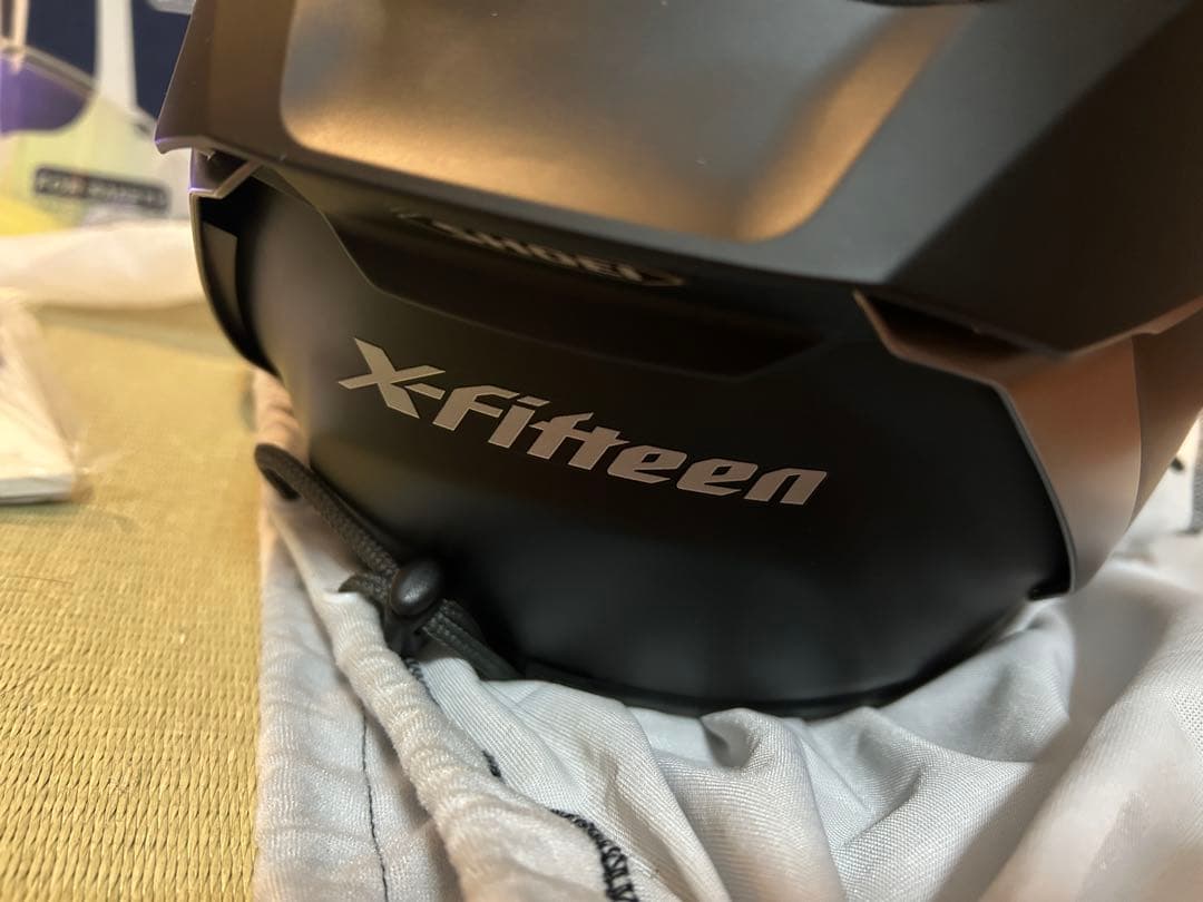shoei x-fifteen・マットブラック、Mサイズ・オプション付き