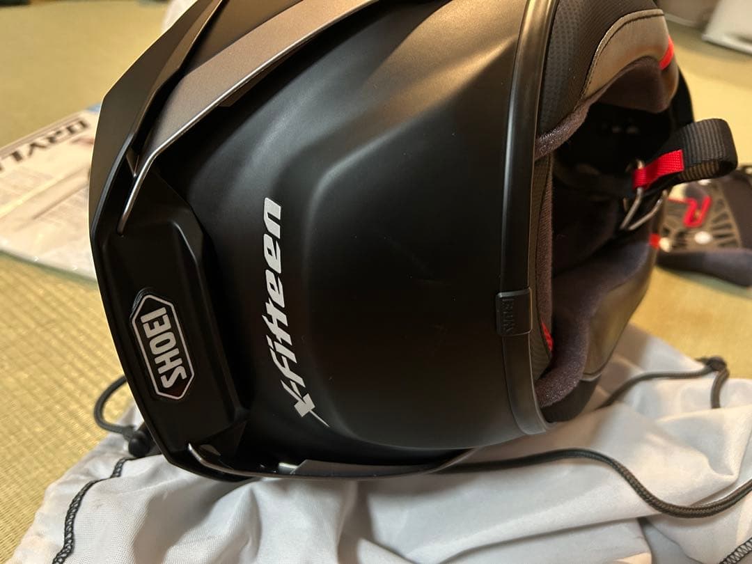 shoei x-fifteen・マットブラック、Mサイズ・オプション付き