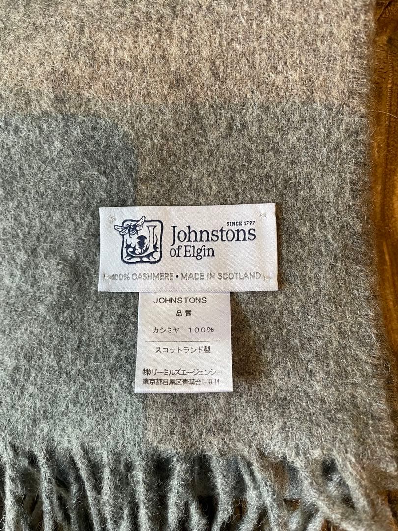 JOHNSTONS(ジョンストンズ中判　カシミヤプレーンスカーフ