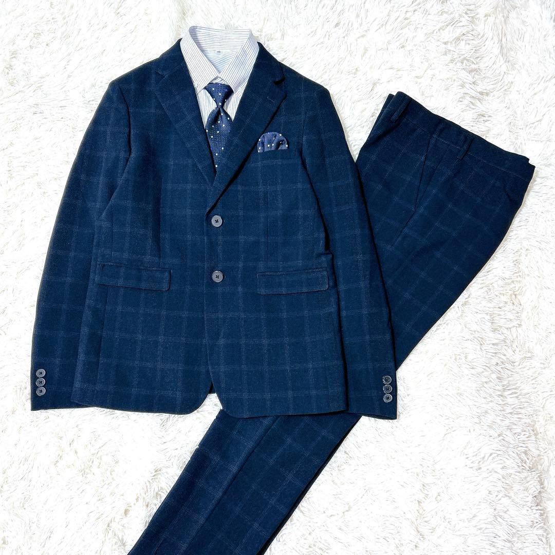 専用出品❗️希少 170✨人気 ネイビー チェック柄✨ワンダーファクトリー 卒服
