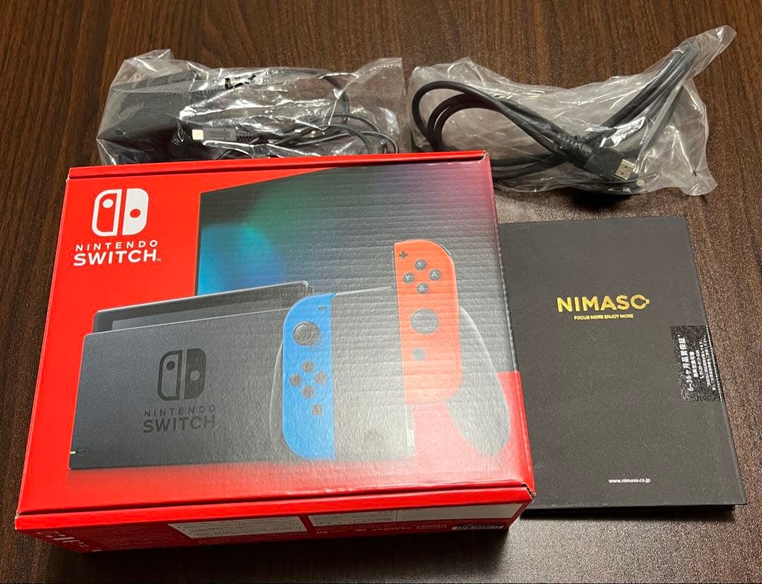Nintendo Switchネオンブルー・ネオンレッド本体 NIMASO付き