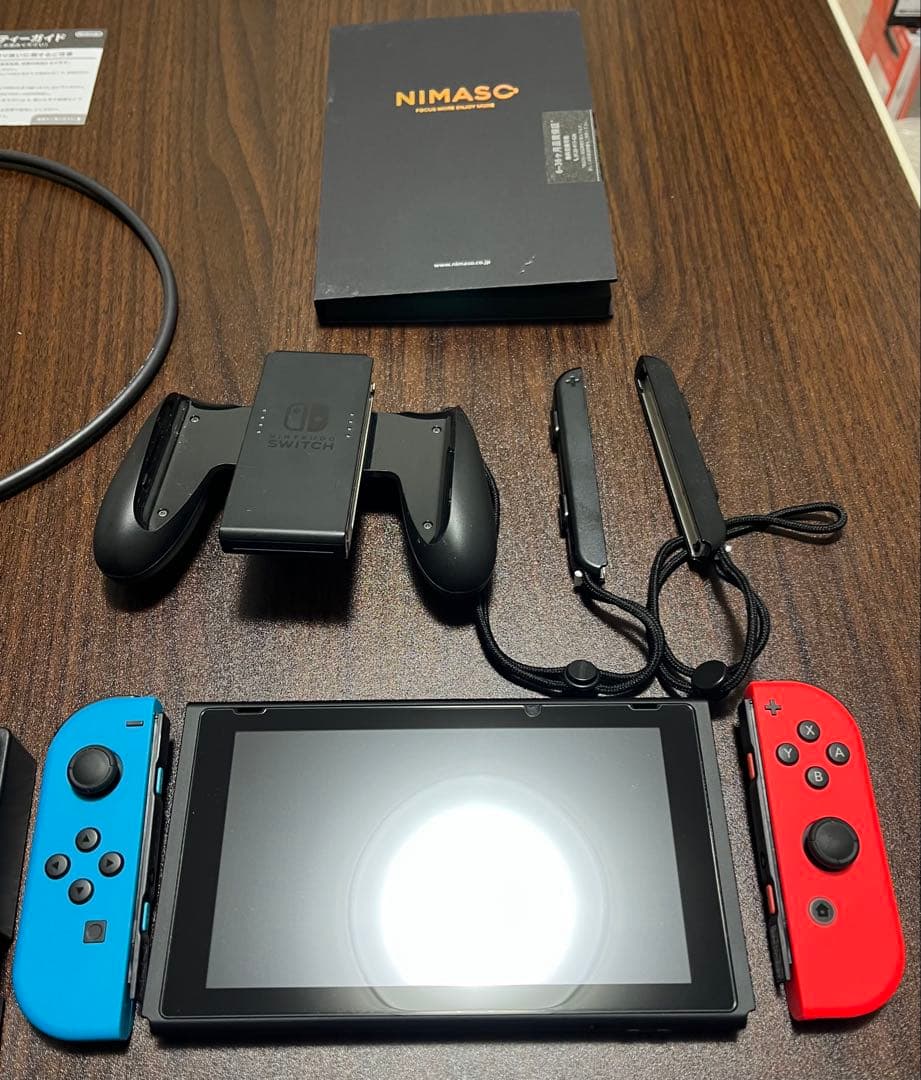 Nintendo Switchネオンブルー・ネオンレッド本体 NIMASO付き