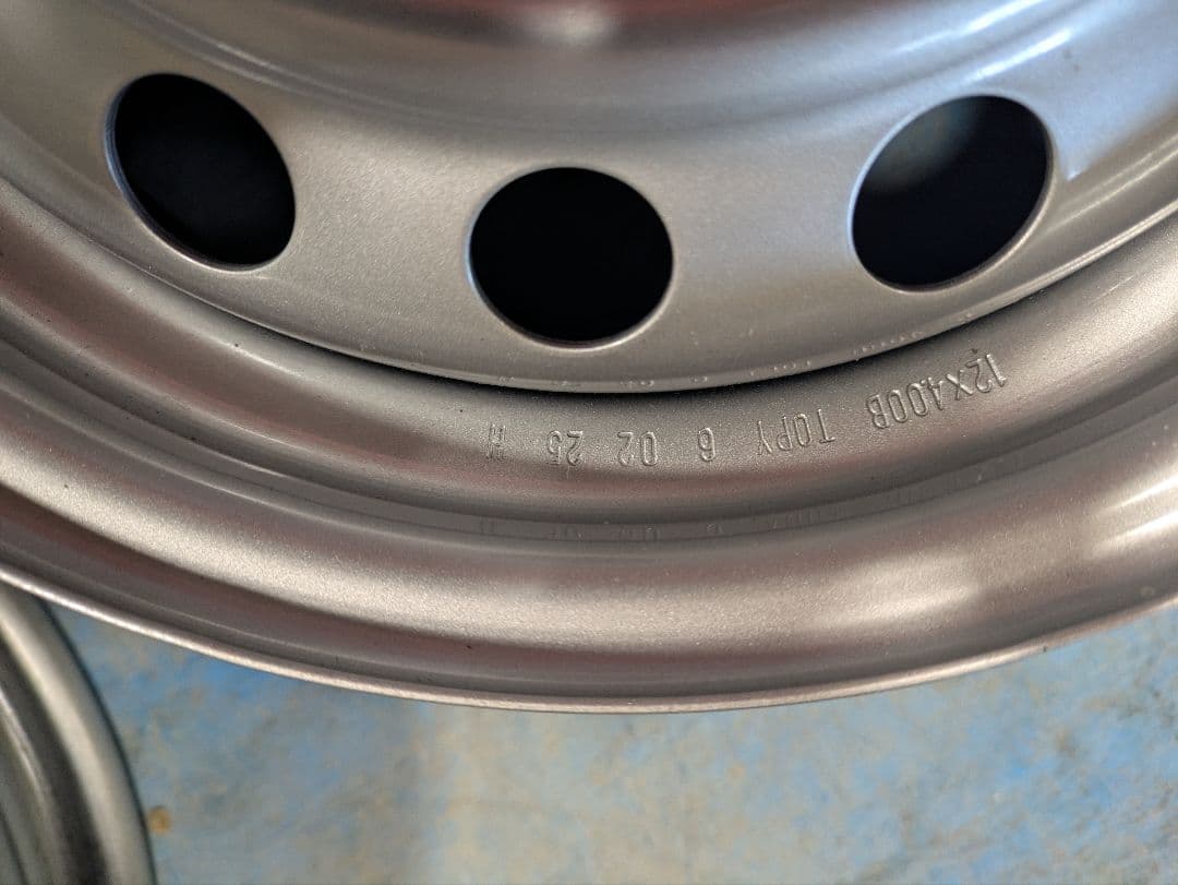 12インチ スチールホイールセット