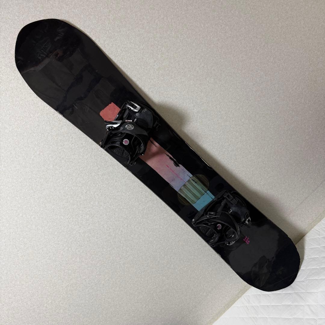 スノボ　板　SAVANDER FM 2nd face flowビィンディング付