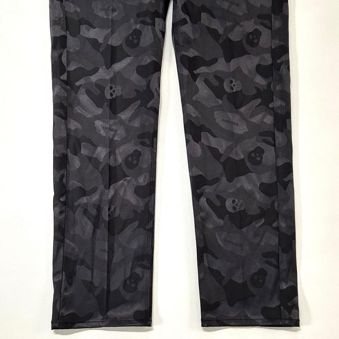 極美品＊マークアンドロナ カモフラ スカル ゴルフウェア ロングパンツ 総柄