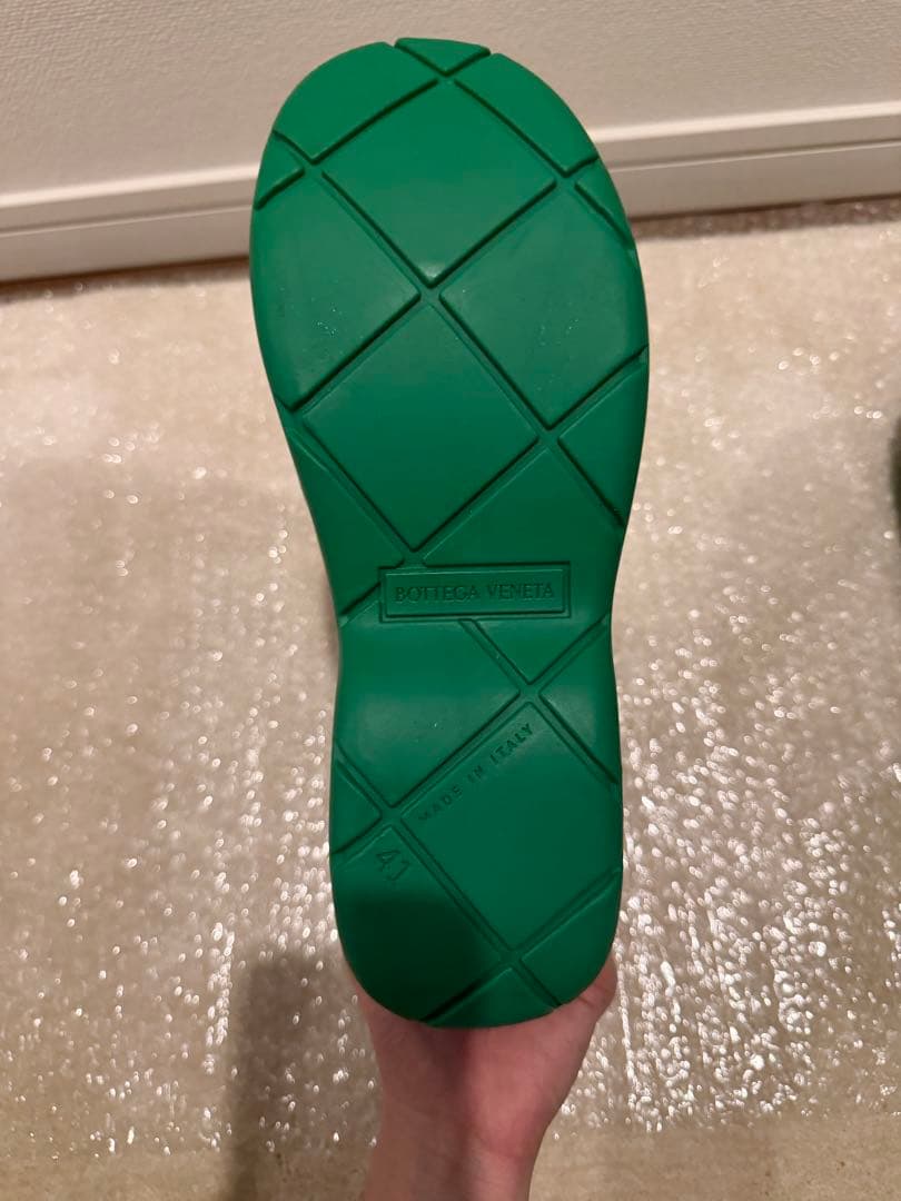 BOTTEGA VENETA パドルブーツ 41 グリーン