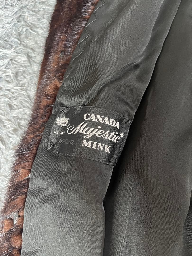 超豪華　デミバフミンク　マジェスティックミンク　ファーコート　L相当