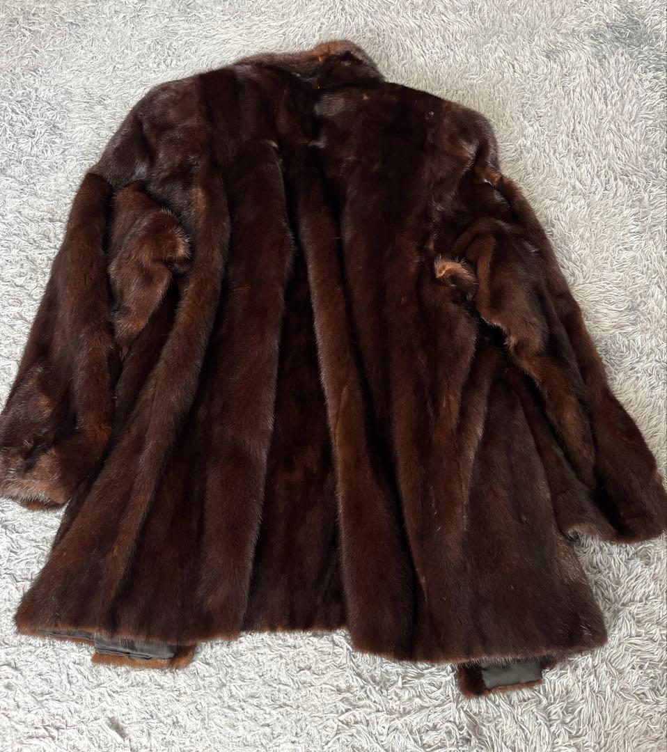 超豪華　デミバフミンク　マジェスティックミンク　ファーコート　L相当