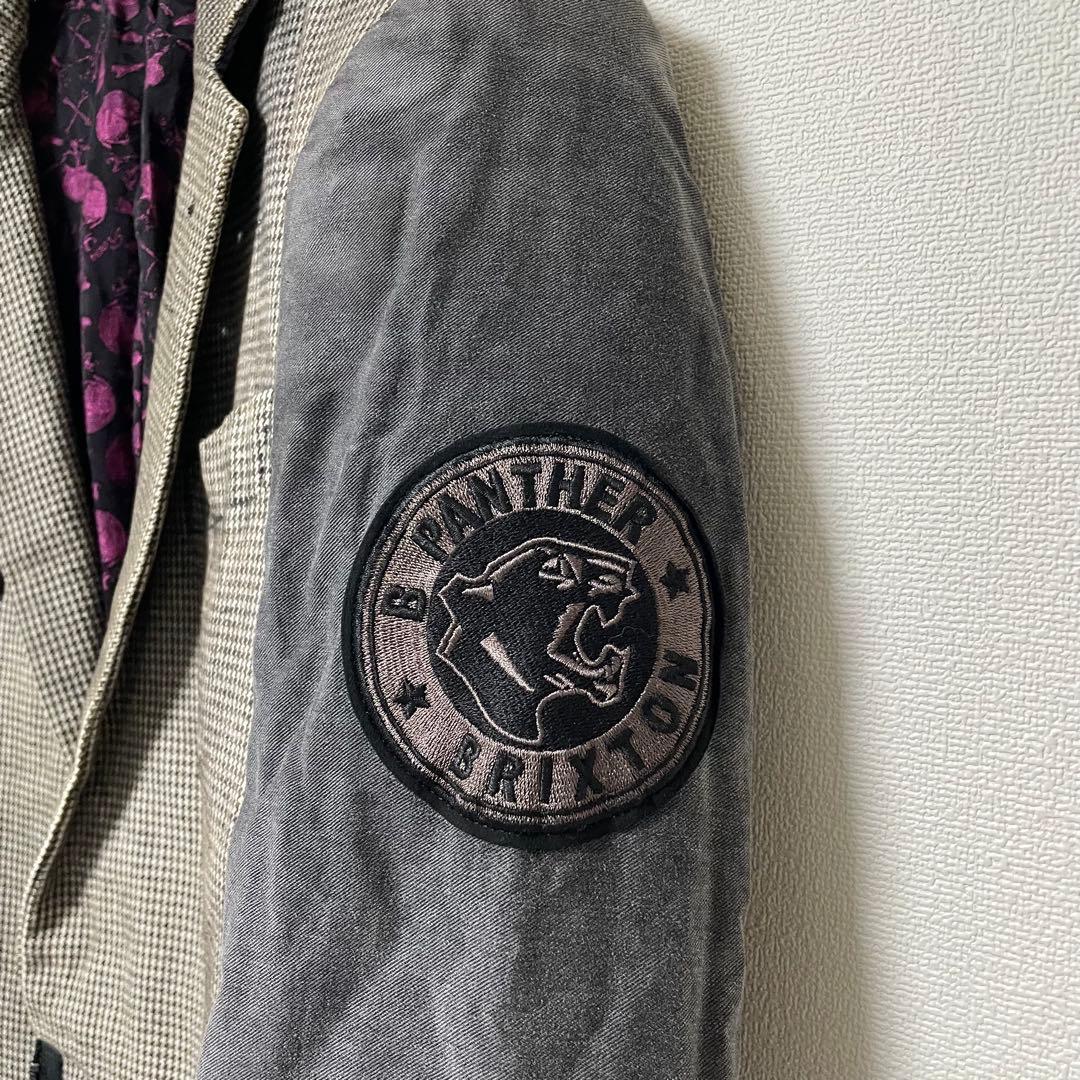 【極希少】ロエン 再構築テーラードジャケット ワッペン ドクロ タグ付き 46