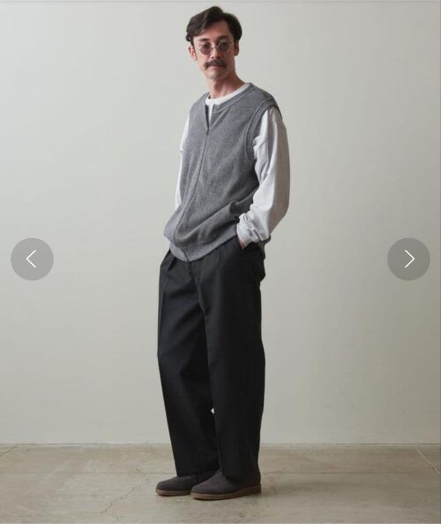 極美品★スティーブンアラン　2テーパード トラウザーズパンツ 2.2万　 M