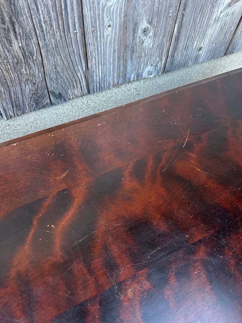 北海道民芸家具 樺材 HM420 文机 デスク ローテーブル 管理No.iso