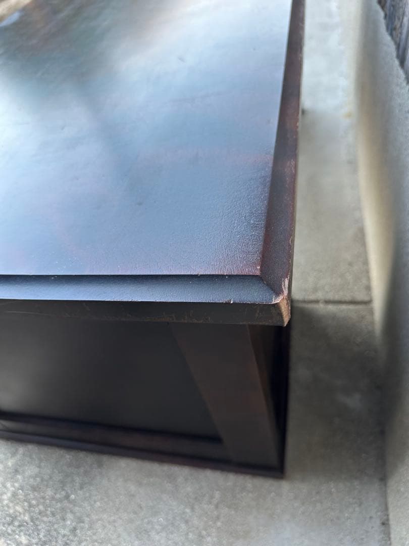 北海道民芸家具 樺材 HM420 文机 デスク ローテーブル 管理No.iso