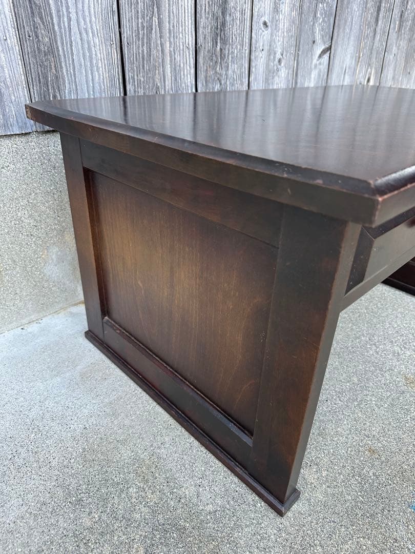 北海道民芸家具 樺材 HM420 文机 デスク ローテーブル 管理No.iso