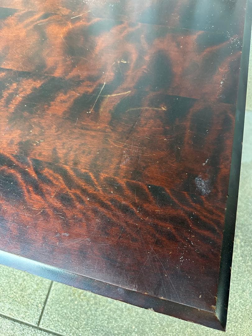 北海道民芸家具 樺材 HM420 文机 デスク ローテーブル 管理No.iso