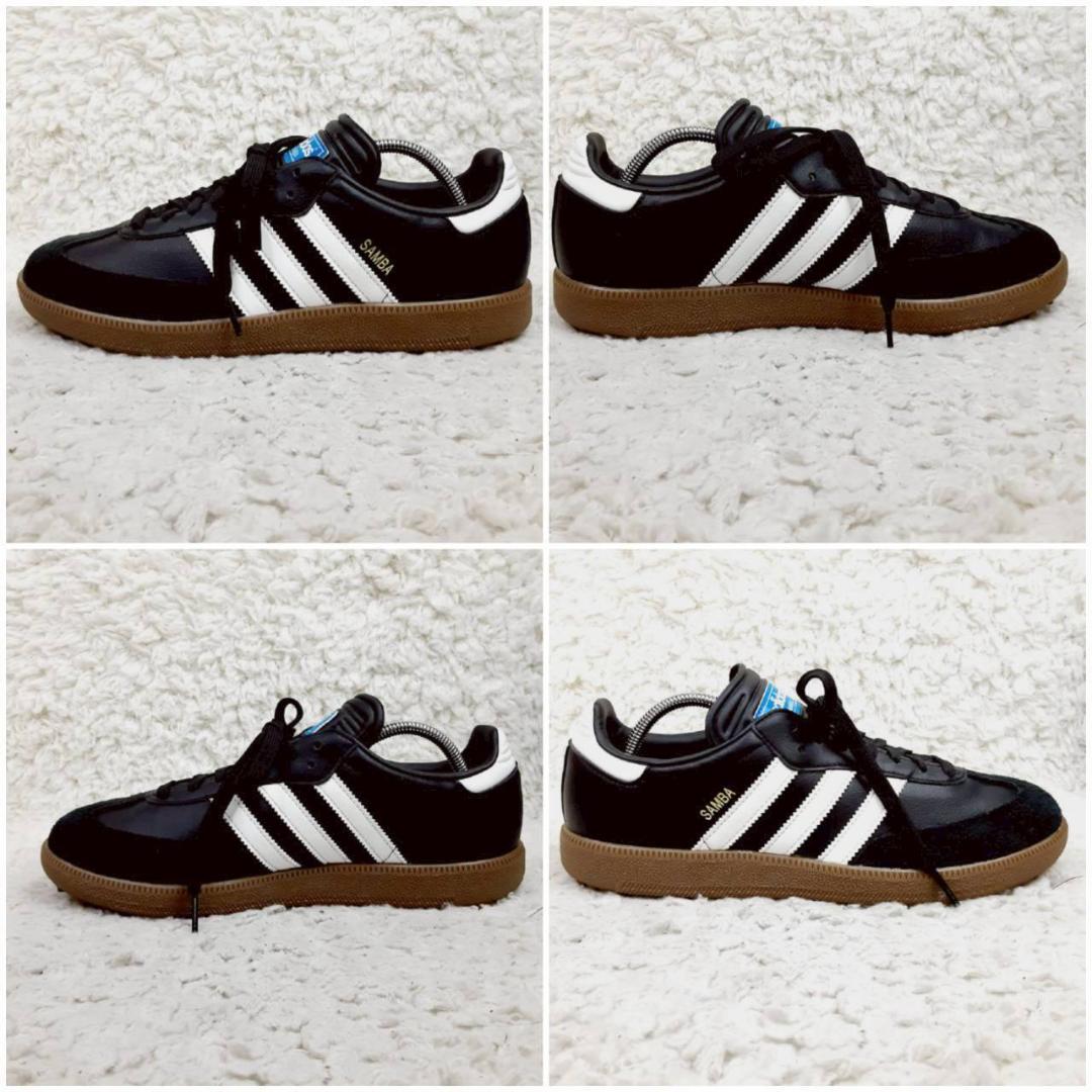 新品未使用箱付 25.5㎝◎adidas サンバゴルフ ゴルフシューズ 黒 白