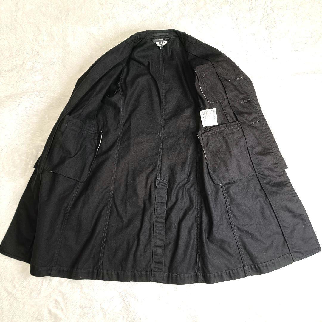 BLACK COMME des GARCONS ロング テーラードジャケット 黒