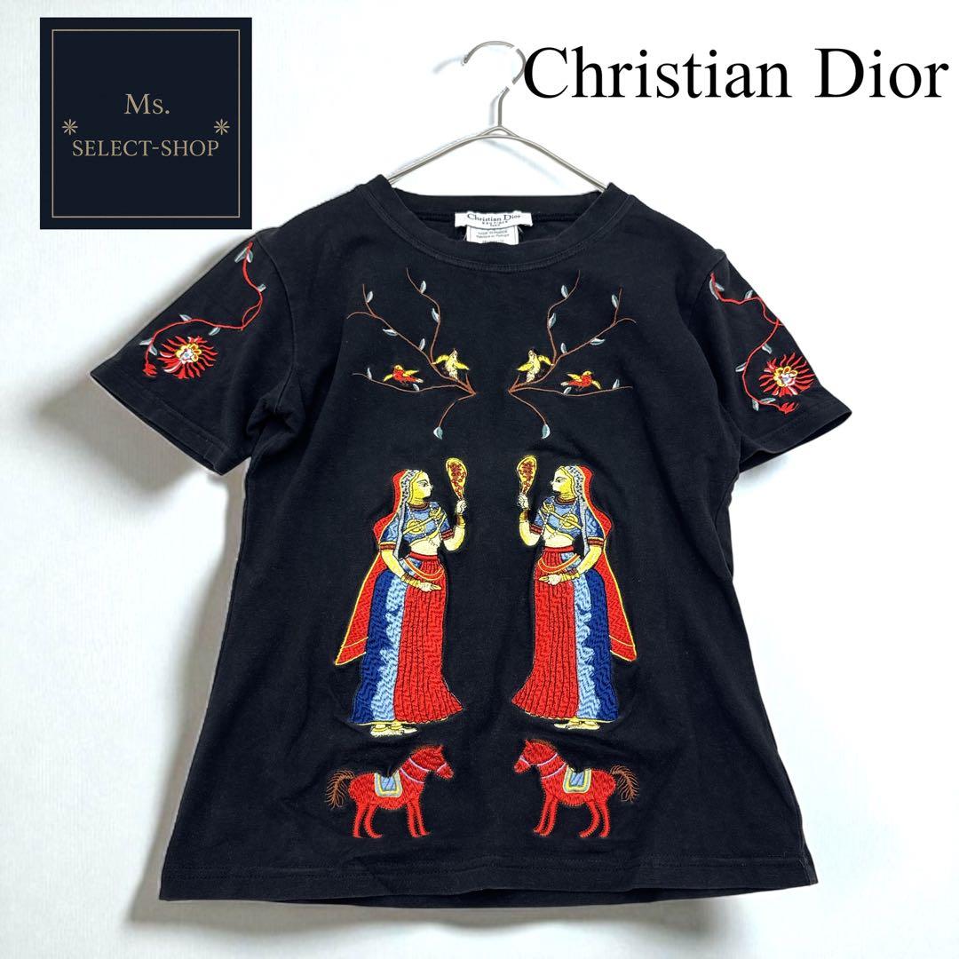 Dior ディオール ガリアーノ期 刺繍Tシャツ 2002人物動物