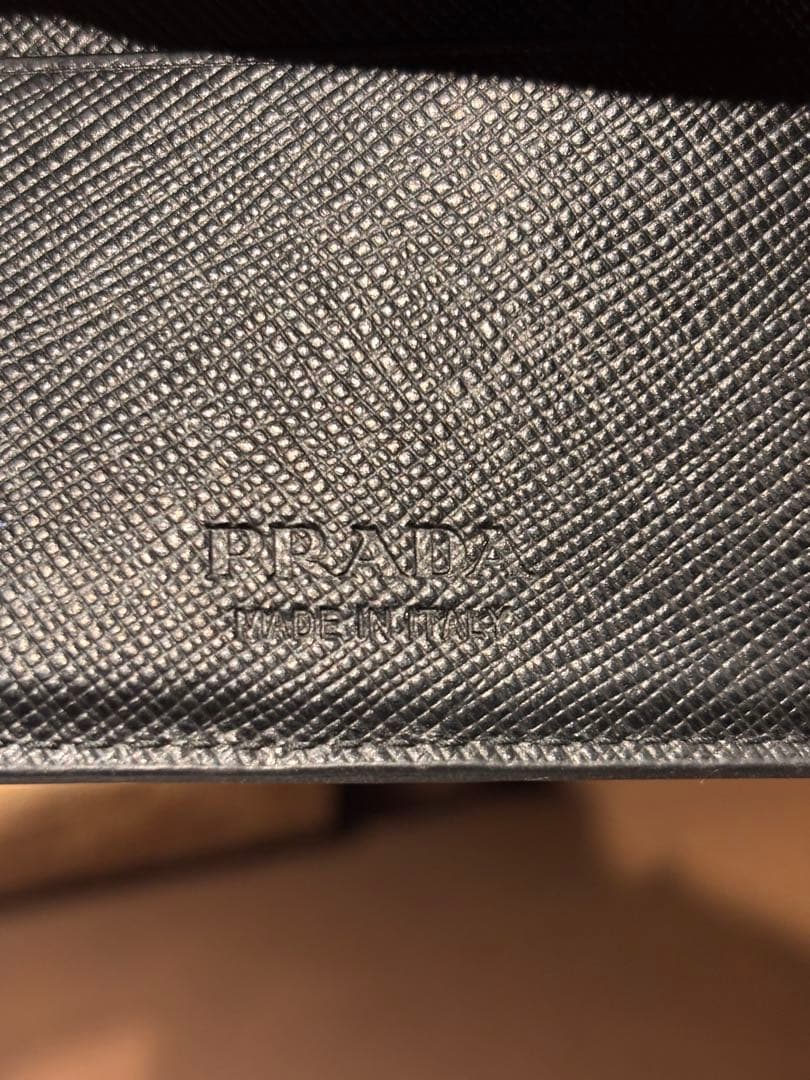 PRADA(プラダ) サフィアーノ マネークリップ 黒