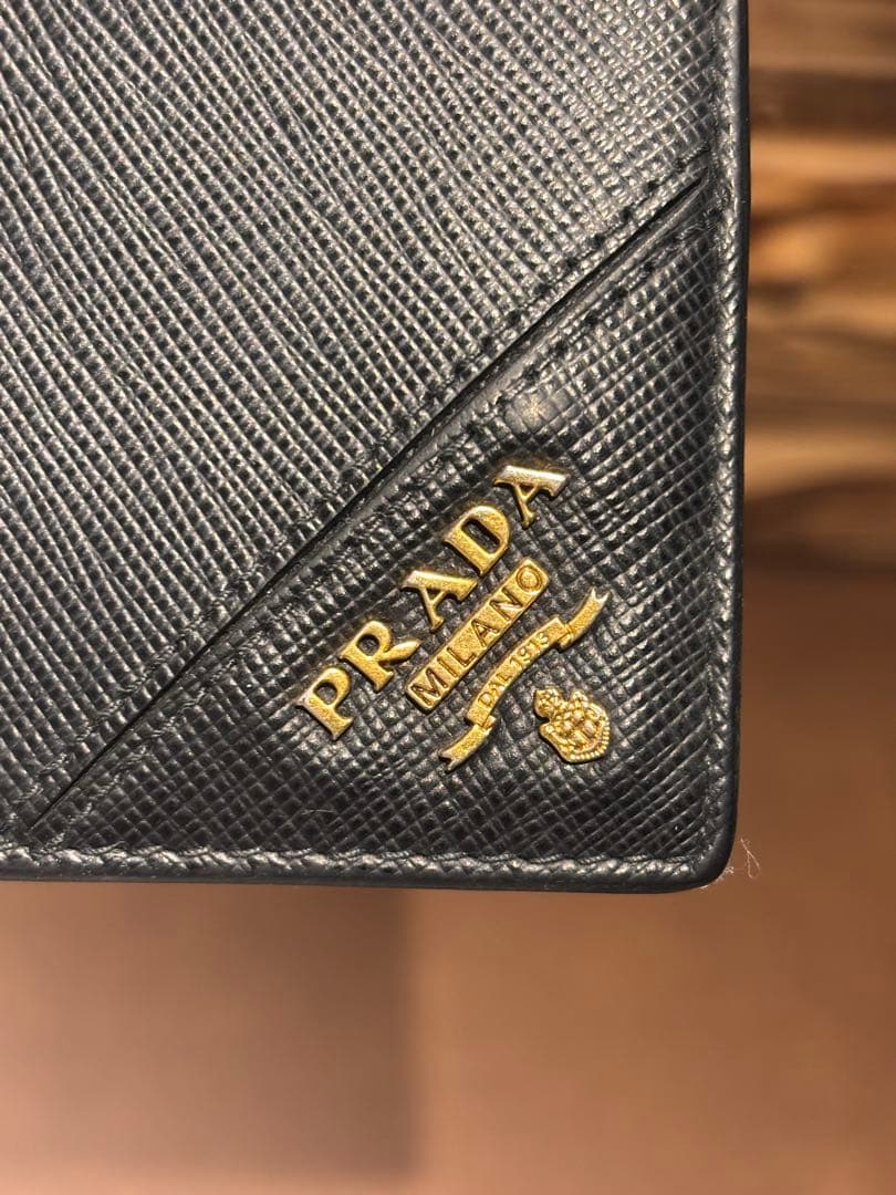 PRADA(プラダ) サフィアーノ マネークリップ 黒