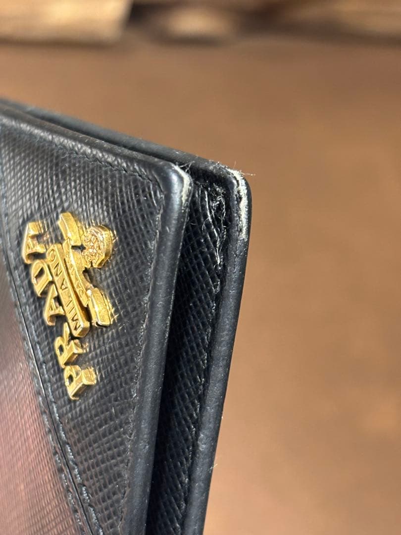 PRADA(プラダ) サフィアーノ マネークリップ 黒