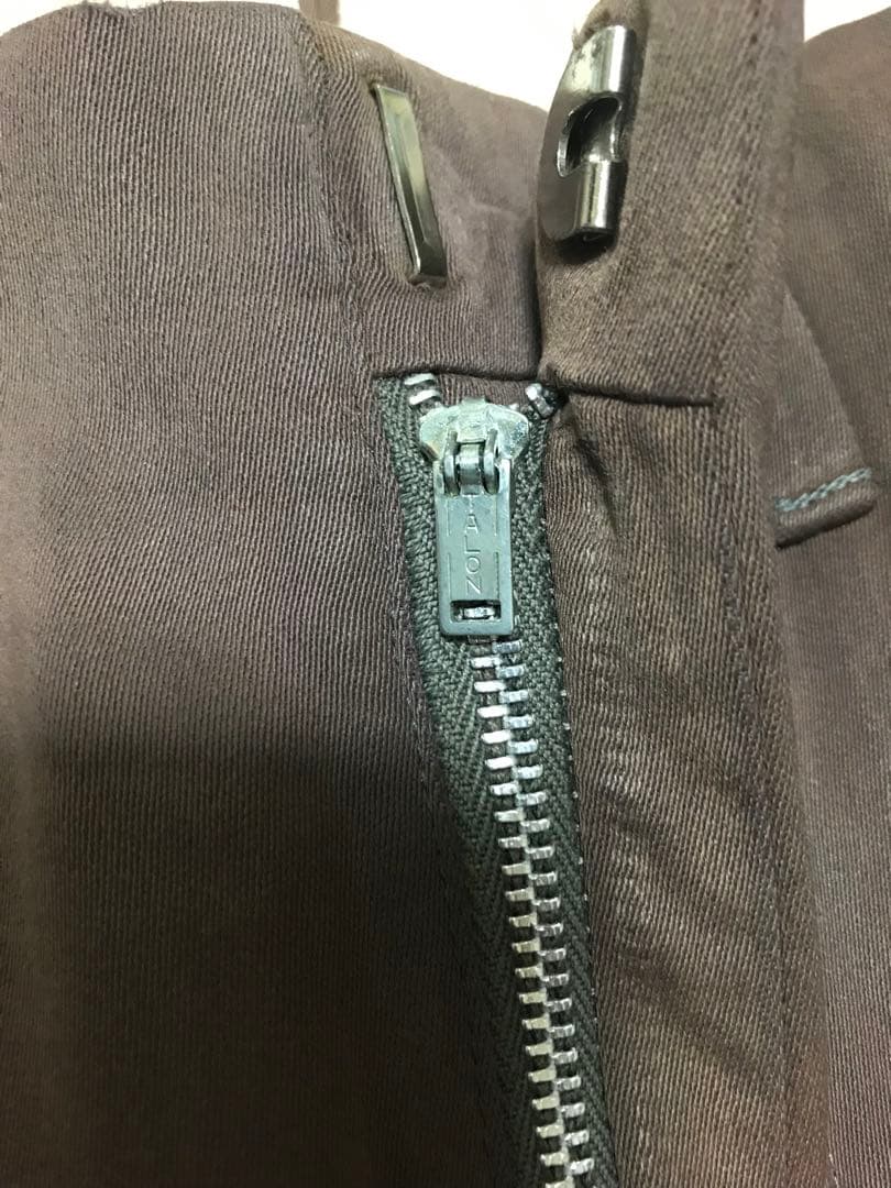 50s レーヨン ギャバジン スラックス フェード 茶 60s 2タック