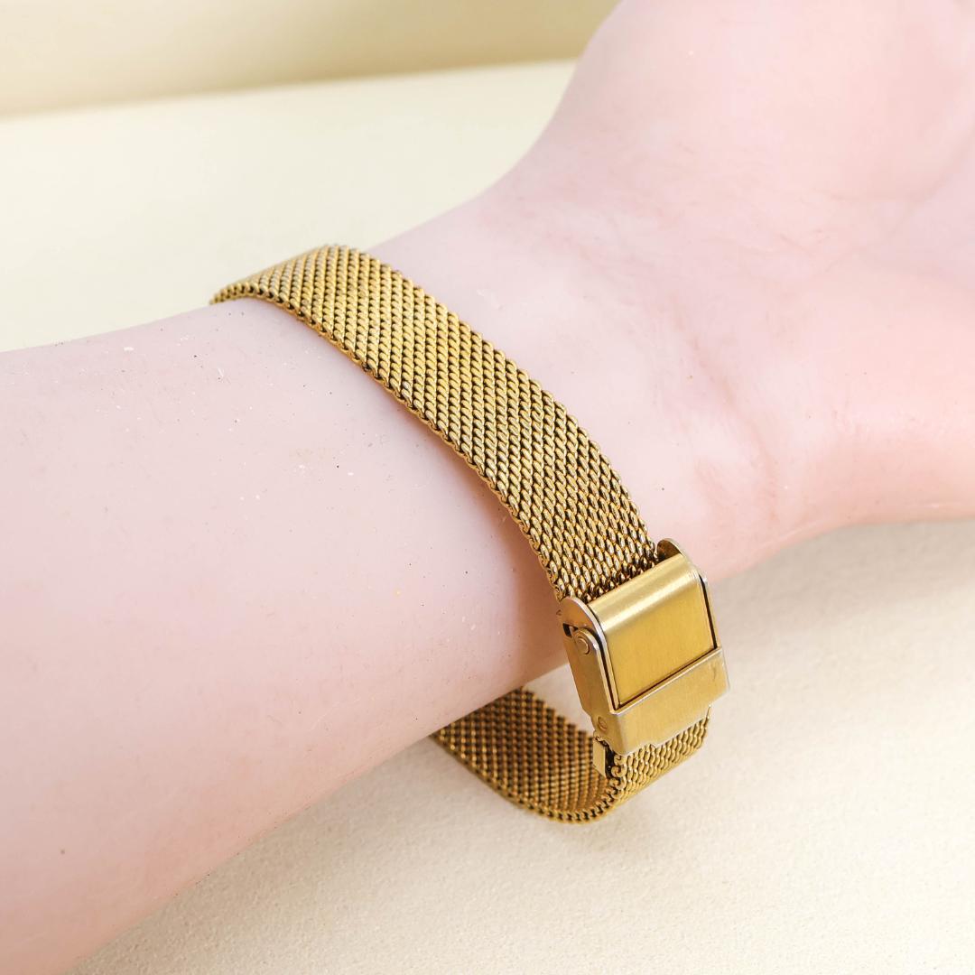 稼働 OMEGA 腕時計 スクエア レディース ヴィンテージ ゴールド 2769